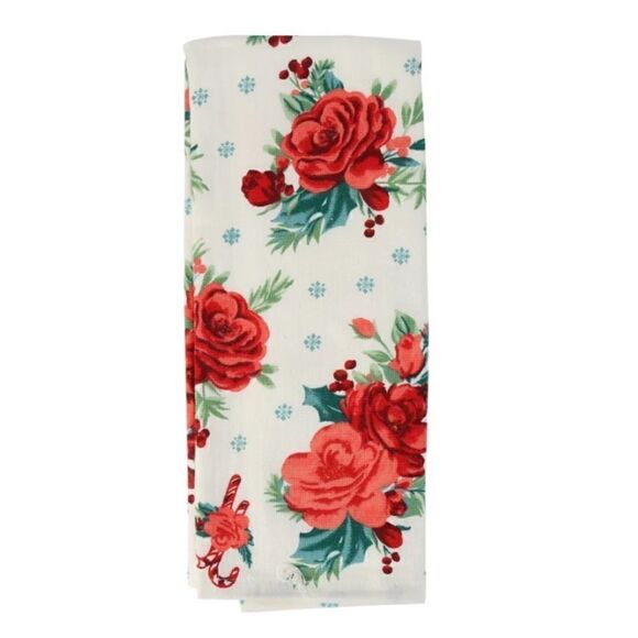 The Pioneer Woman Mulled Cider and Peppermint Bark Kitchen hand towels set of 4 - Picture 3 of 7